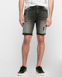express mens jean shorts