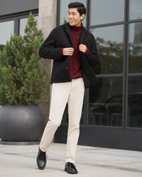 chore jacket in brushed lambswool