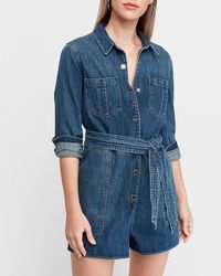 express denim romper