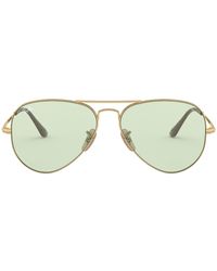 Ray-Ban - Aviator Solid Evolve Rb3689 Gold - Lyst