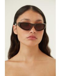 Sunglasses Bottega Veneta Ecru in Plastic - 32981985