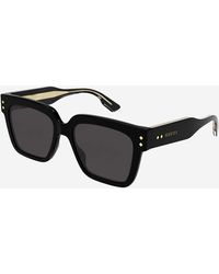 Gucci - Bold Squared Black Sunglasses - Lyst