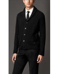 burberry cardigan mens