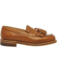 Grenson Poste X Tassle Kilty Loafer - Brown