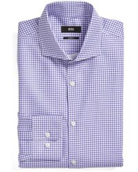 BOSS | 'mark' Sharp Fit Check Dress Shirt | Lyst