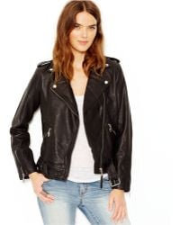 lucky brand women's leather jacket