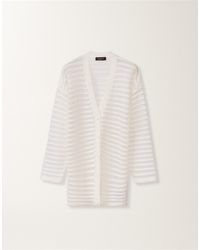 Fabiana Filippi - Cotton And Linen Cardigan With Sequins - Lyst