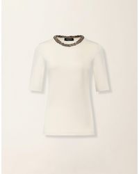 Fabiana Filippi - Ribbed Cotton Jersey T-Shirt - Lyst