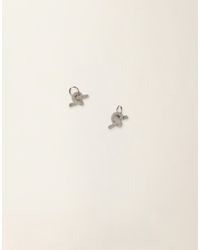 Fabiana Filippi - Filo Diamante Knot Earrings, Nickel - Lyst