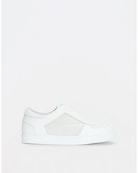 Fabiana Filippi - Leather Sneaker With Mesh Inset - Lyst