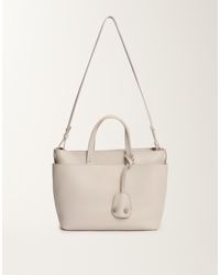 Fabiana Filippi - Large Grained Leather Handbag, Marble - Lyst