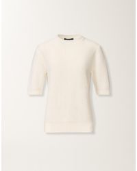 Fabiana Filippi - Cotton And Linen Sweater With Sequins - Lyst