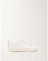 Fabiana Filippi - Grain Leather Sneakers, Optic - Lyst