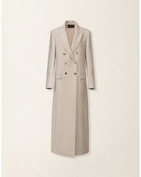 Fabiana Filippi - Double Breasted Mouliné Coat - Lyst