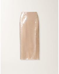 Fabiana Filippi - Pencil Skirt With Water-Effect Sequins - Lyst