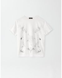 Fabiana Filippi - Bedrucktes T-Shirt Aus Jersey, Weiß - Lyst