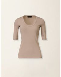 Fabiana Filippi - Ribbed Cotton Jersey T-Shirt - Lyst