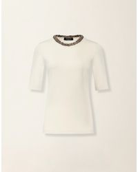 Fabiana Filippi - Ribbed Cotton Jersey T-Shirt - Lyst