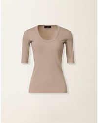 Fabiana Filippi - Ribbed Cotton Jersey T-Shirt - Lyst