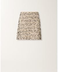 Fabiana Filippi - Buttoned Tweed Mini Skirt, Maple And - Lyst