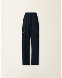 Fabiana Filippi - Milano Stitch Jersey Cargo Trousers - Lyst