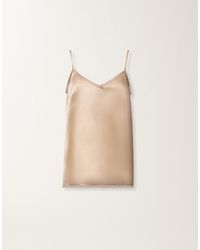 Fabiana Filippi - Satin Lingerie Top, Maple - Lyst