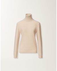 Fabiana Filippi - Pullover Aus Wolle Und Seide Mit Pailletten, Seilbraun - Lyst
