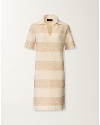 Fabiana Filippi - Striped Cotton Tweed Dress With Sequins - Lyst