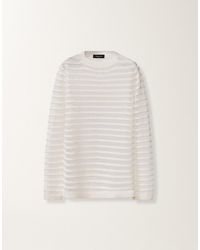 Fabiana Filippi - Cotton And Linen Sweater With Sequins - Lyst