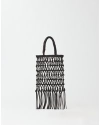 Fabiana Filippi - Leather Braided Mini Shopping Bag - Lyst