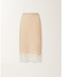 Fabiana Filippi - Platinum Skirt With Macramé Lace, Rope - Lyst