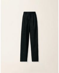 Fabiana Filippi - Triple-Pleat Sequin Fabric Trousers - Lyst