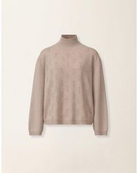 Fabiana Filippi - Turtleneck Platinum Sweater - Lyst