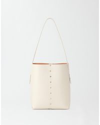 Fabiana Filippi - Leather Mini Bucket Bag With Stud Detail - Lyst