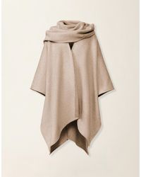 Fabiana Filippi - Wool Cape With Scarf - Lyst