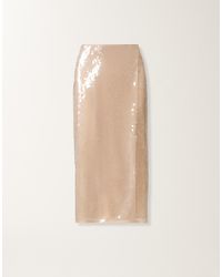 Fabiana Filippi - Pencil Skirt With Water-Effect Sequins - Lyst