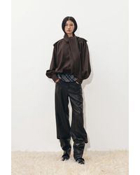 Fabrique - Oria Scarf Tie Bubble Hem Cropped Jacket - Lyst