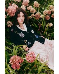 Fabrique - Maëlys Hand Embroidery Textured Cardigan - Lyst