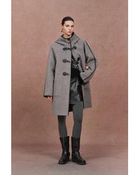 Fabrique - Vivien Horn Button Hooded Coat - Lyst