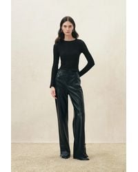 Fabrique - Lia Sheer Textured Rolled Edge Top - Lyst