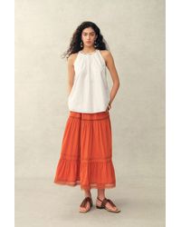 Fabrique - Hazel Halter Neck Sleeveless Top - Lyst