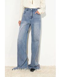 Fabrique - Mia Ombré Crystal Embellished Jeans - Lyst