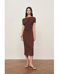 Fabrique - Hazel Asymmetric One Shoulder Dress - Lyst