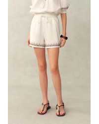 Fabrique - Becky Cross Stitch A Line Shorts - Lyst