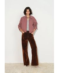 Fabrique - Aurora Embroidery Cropped Bomber Jacket - Lyst