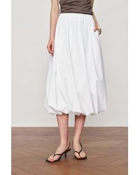 Fabrique - Cathy Twisted-Seam Bubble Midi Skirt - Lyst