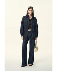 Fabrique - Solene Utility Style Fitted Jacket And Jeans Set - Lyst
