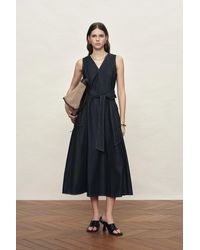 Fabrique - Sadie Lightweight Washed Sleeveless A Line Dress - Lyst