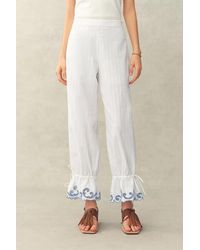 Fabrique - Maggie Embroidery Drawstring Balloon Leg Pants - Lyst