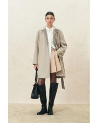 Fabrique - Andrea Reversible Lightweight Midi Trench Coat - Lyst